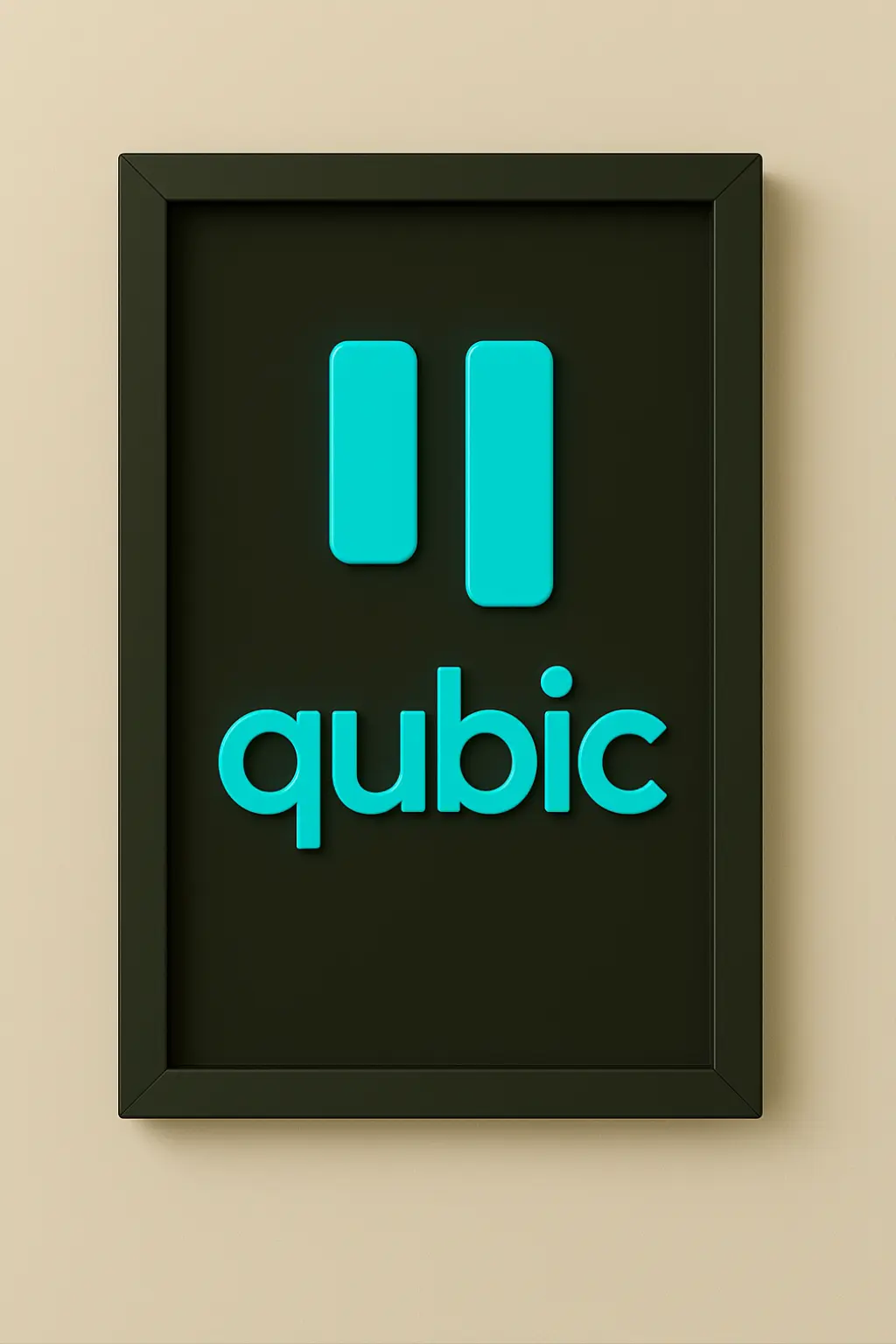 qubic led logo sign